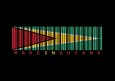 Made in Guyana Barcode Flag