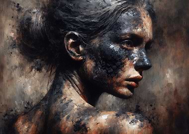 Black Swan - Abstract Portrait of a Woman