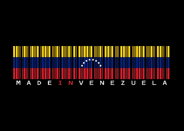 Made in Venezuela Barcode Flag