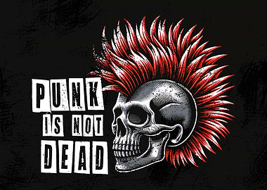 Punk Is Not Dead Skull