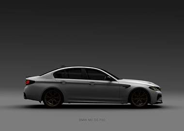 BMW M5 CS F90 Side View