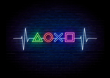 PlayStation Controller Neon