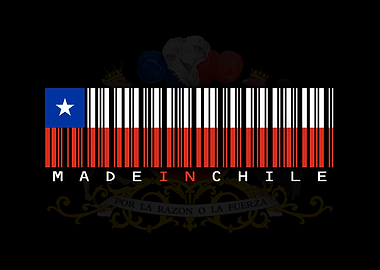 Made in Chile Barcode Flag