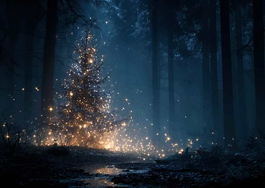 Christmas Tree in Enchanted Forest