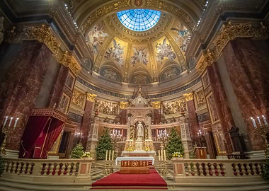 Interior of St. Stephen's Basilica, Budapest