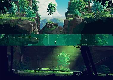 Planet of Lana - Green Leaves Collage