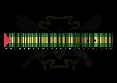 Sao Tome and Principe Barcode Flag