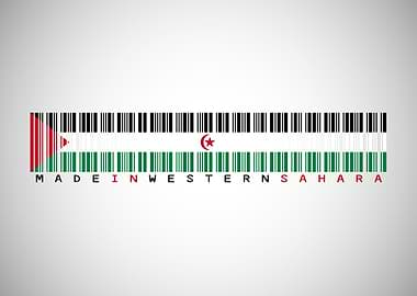 Made in Western Sahara Barcode Flag