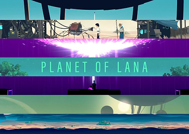 Planet of Lana - Azur and Purple Collage