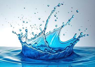 Blue Water Splash
