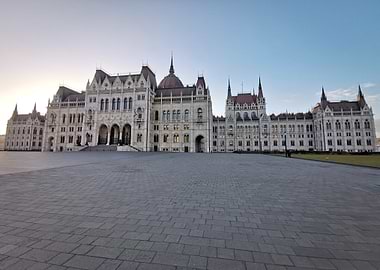 Hungarian Parliament Building at Dawn