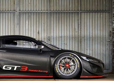 Honda Racing GT3 Car Close-Up