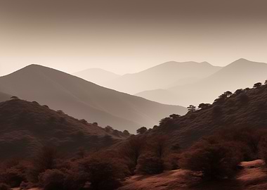 Mountain Range Landscape