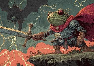 Frog Knight Dragon