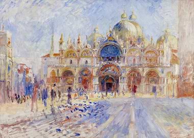 Impressionistic Venice cityscape painting