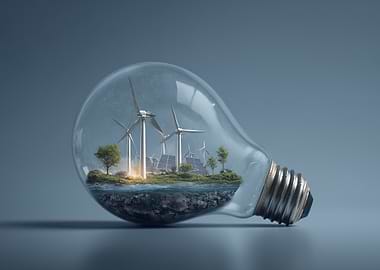 Sustainable Energy in a Light Bulb