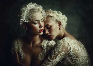 Two Women in Lace
