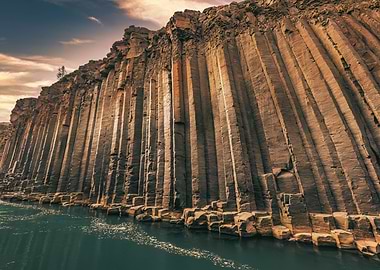 Basalt Columns by River
