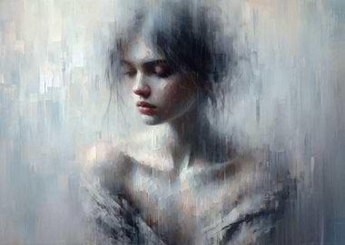 Abstract Portrait of a Young Woman