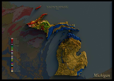Michigan Geological Map