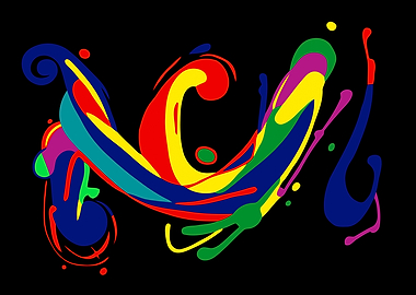 Squiggle abstract swirl symphony