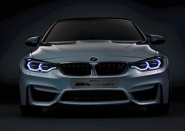 BMW M4 Iconic Lights Front View