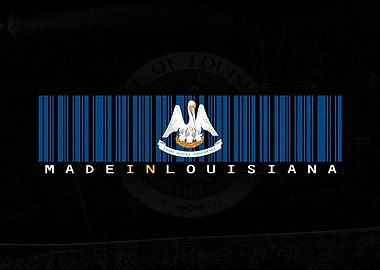 Made in Louisiana Barcode Flag