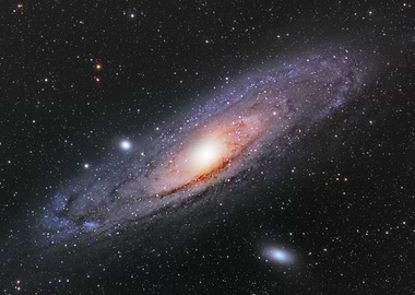 Andromeda Galaxy in Deep Space