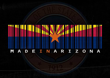 Made in Arizona Barcode Flag