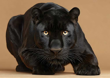 Black Panther Crouching