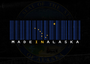 Made in Alaska Barcode Flag