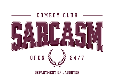 Sarcasm Comedy Club Graphic