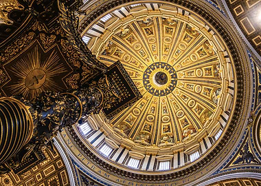 St. Peter's Basilica Dome Interior
