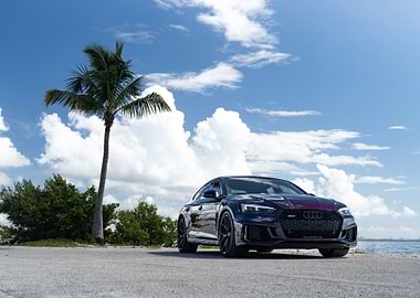 Audi RS5 Coupe by the beach