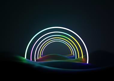 Neon Arches Landscape