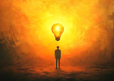 Idea Lightbulb Man