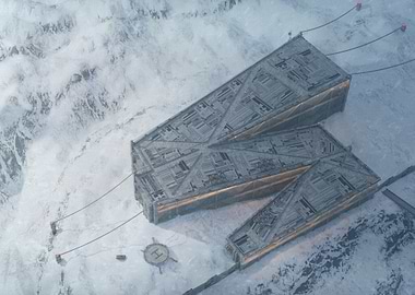 Area 8 Research Base in Antarctica