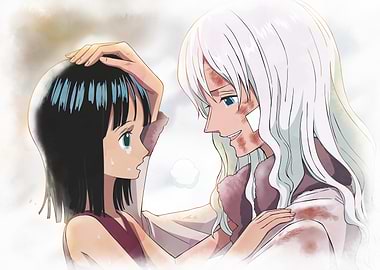 Iconic Watercolor Young Robin and Olivia