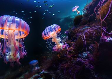Jellyfish in Ocean
