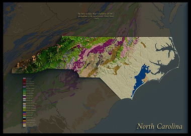 North Carolina Geological Map