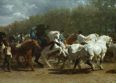 Horse Fair Painting