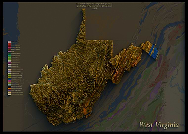 West Virginia Geological Map