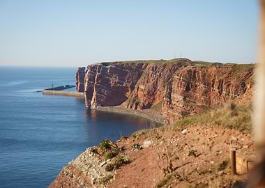 Heligoland Cliffs and Blue Sea - good weather