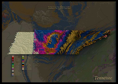 Tennessee Geologic Map