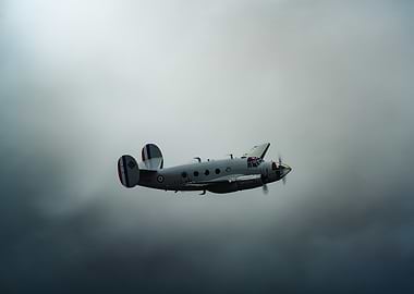 Vintage Airplane in Flight