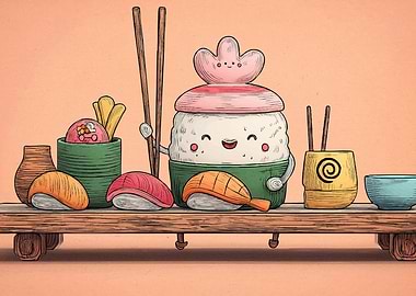 Cute Sushi Japanese