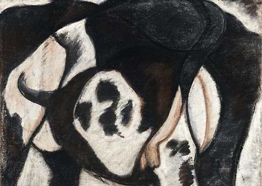 Abstract Cow Painting