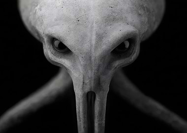 Grey Alien Close-Up