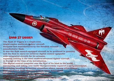Saab 37 Viggen Fighter Aircraft