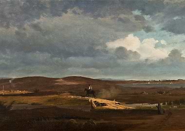 Landscape with Horse Rider Painting